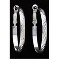 Hoop Earrings-Silver Plated